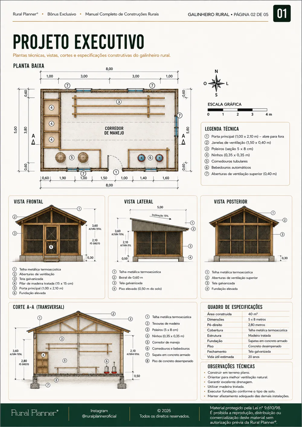 Amostra de projeto rural 10