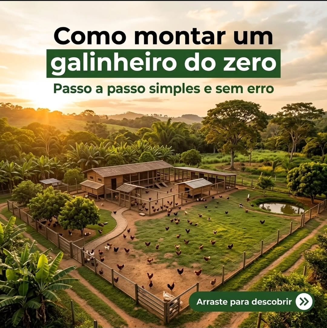 Post do Instagram: sítio produtivo organizado